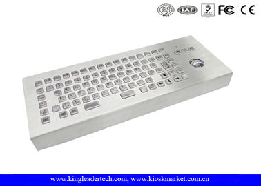 購入 トラックボールFCCが付いている卓上86キーのステンレス鋼のキーボードはブラシをかけた online manufacture