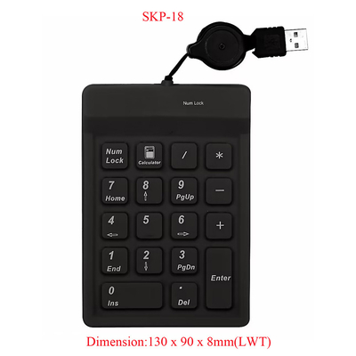 購入 抗ウイルス消毒性 シリコン 医療用 産業用 数字キーボード 引き取り可能なUSBケーブル online manufacture
