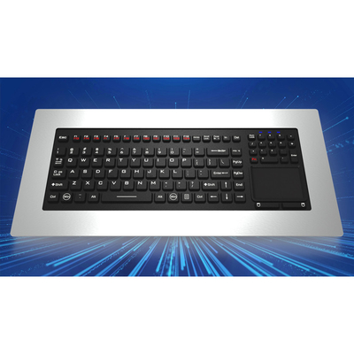 購入 IP65 Panelmount Stainless Steel Metal Silicone Industrial Medical Keyboard With Touchpad online manufacture