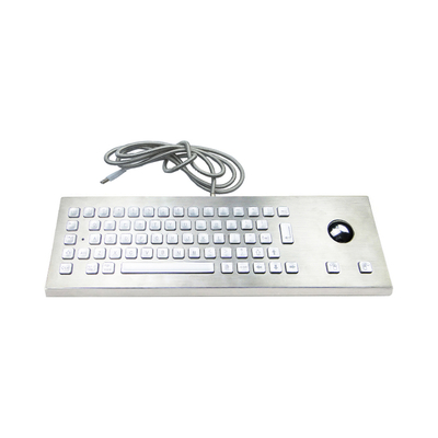 購入 バックライト付きデスクトップ型堅牢防水防破壊キーボード、内蔵光学トラックボール online manufacture