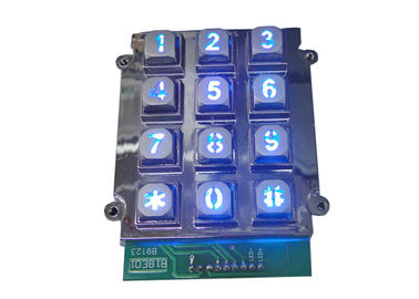 購入 アクセス管理システムのためのLEDによってバックライトを当てられる金属のキーパッドのシリコーン ゴムの着色されたキー online manufacture