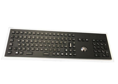 購入 トラックボール完全なFNが付いているLEDのバックライトの産業キーボードは103のキーを調整する online manufacture