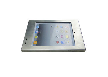 購入 ステンレス鋼の金属のタブレットのエンクロージャはパッドのためのIpadのキオスクのVesaの台紙をしっかり止める online manufacture