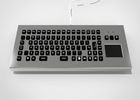 購入 ファンクション キーおよびタッチパッドが付いているバックリットUSB PS/2の険しいデスクトップの金属のキーボード online manufacture