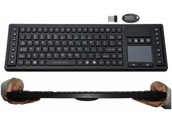 購入 防水2.4GHz無線電信の医学のキーボード85のキーのシリコーン材料IP67 online manufacture