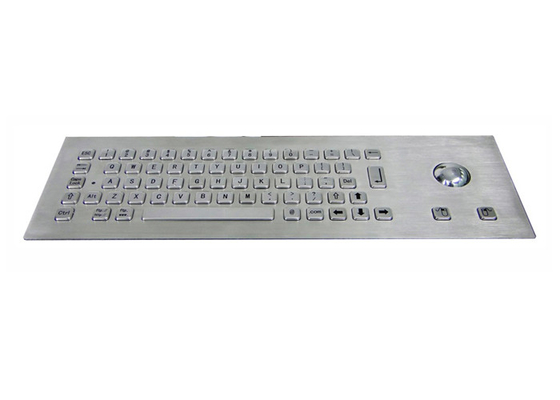 購入 IP65はSSに金属をかぶせるトラックボール64キーの産業キーボードにブラシをかけた online manufacture