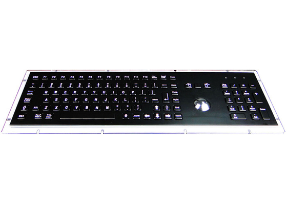 購入 光学トラックボール マウスが付いている電気版の産業金属のキーボードの液体の証拠 online manufacture