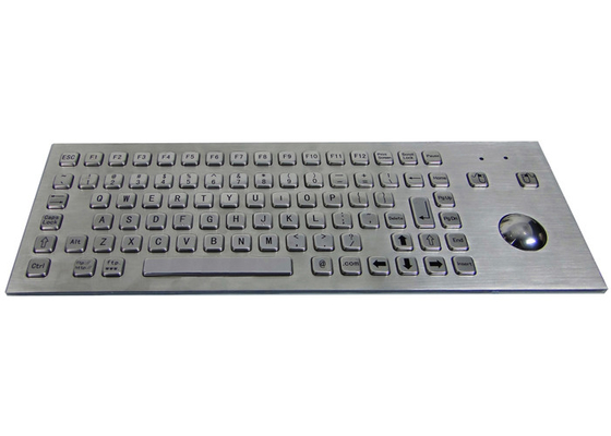購入 光学マウスのトラックボールが付いている産業ステンレス鋼のパネルの台紙のキーボードIP65 online manufacture
