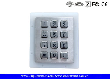 IP65 Rated Stainless Steel Keypad 3x4 Keypad for Access Control System