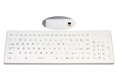 Logo Customized Waterproof Silicone Keyboard With Wireless USB Receiver And Number Pad