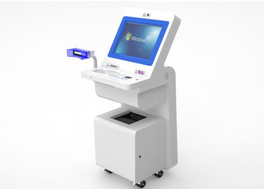 OEM Hospital Touch Screen Information Kiosk TFT LED Display With Wheels